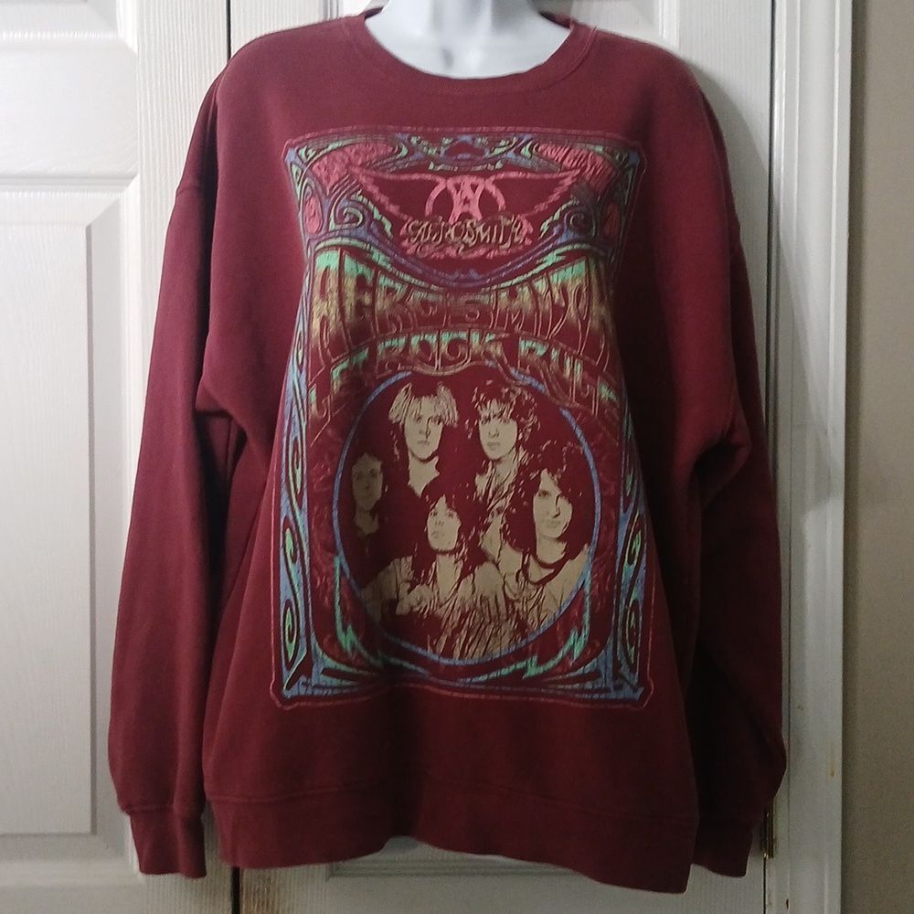 Goodie two Sleeves Aerosmith sweatshirt Sz L NWOT